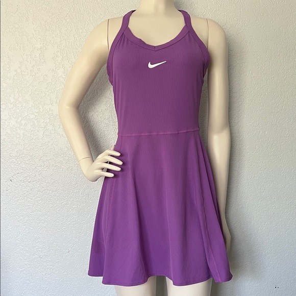 Nike Dri-Fit Women’s Tennis Athletic Dress Small Purple Racerback - Picture 1 of 6
